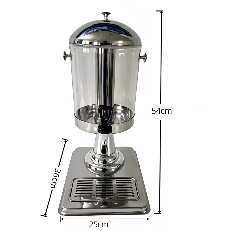 Commercial Stainless Steel Juice Dispenser – Single/Double Tank, 8L, Hotel & Restaurant Grade