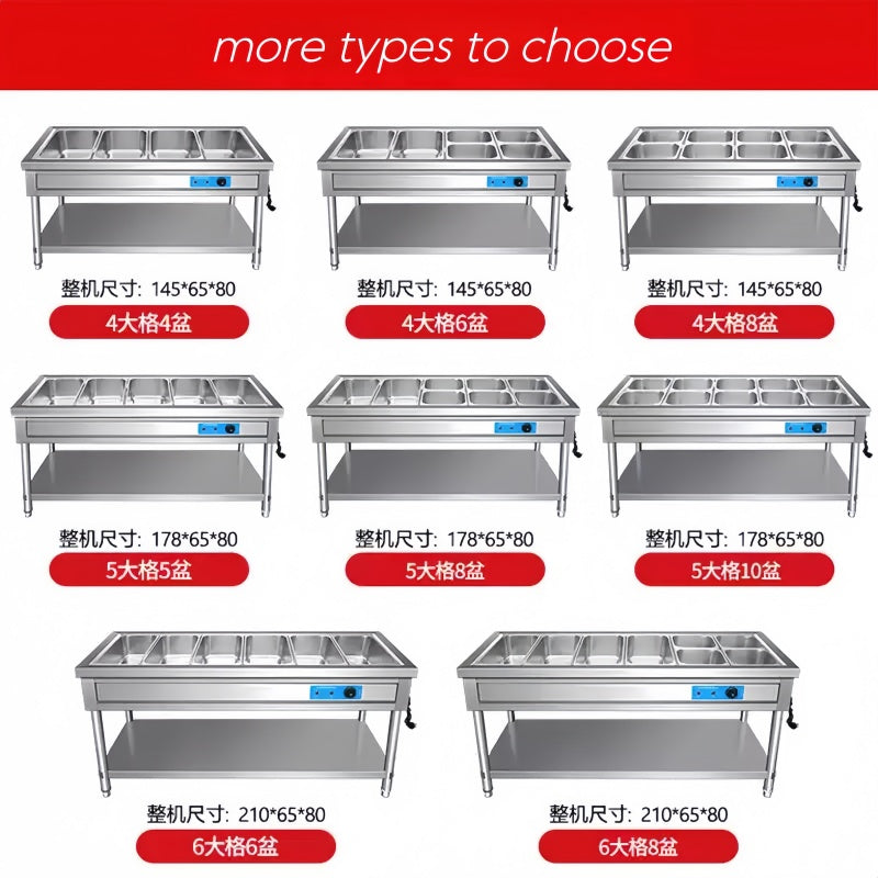 Commercial Electric Food Warmer Bain Marie Buffet Catering Equipment