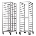 Commercial Stainless Steel Bakery Cooling Rack Trolley | 15-Layer Tray Cart