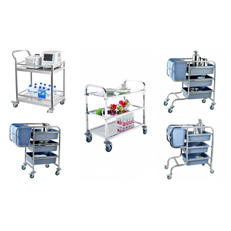 Commercial Stainless Steel Bakery Cooling Rack Trolley | 15-Layer Tray Cart