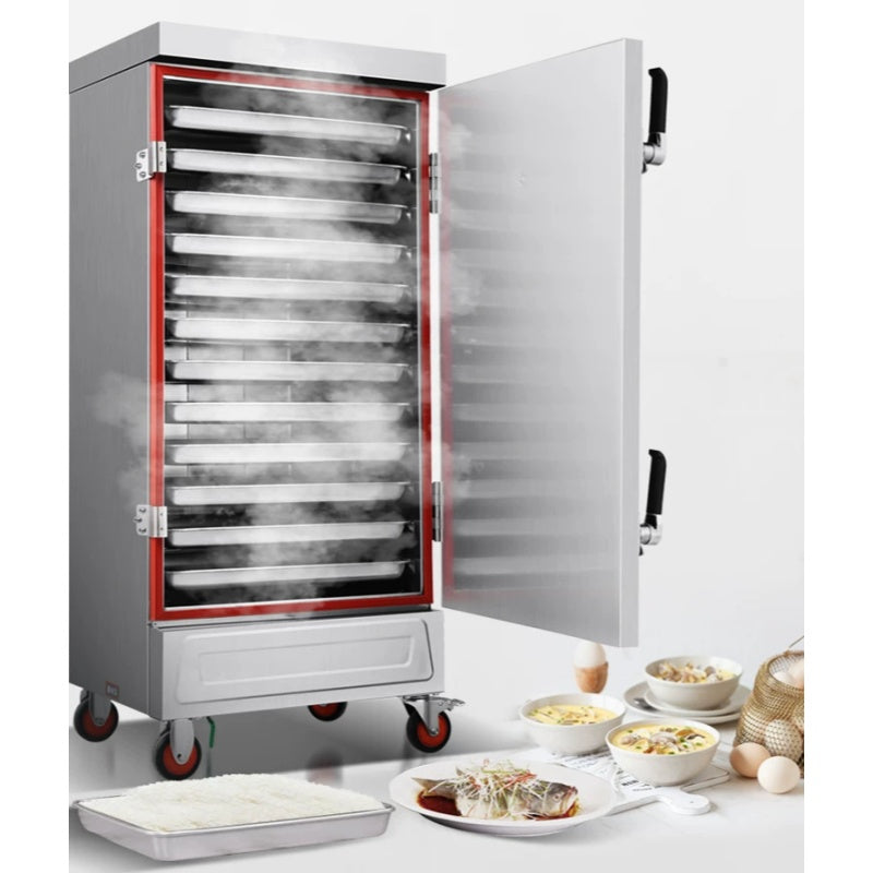 Commercial Gas & Electric Steamer Cabinet – Multi-Function Rice Steamer for Hotels & Canteens
