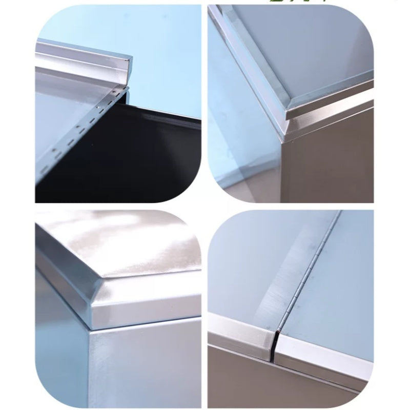 Commercial Stainless Steel Flour & Rice Storage Cart with Cover – 201/304, OEM Available