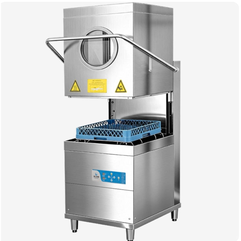 Commercial Hood-Type Dishwasher – 60 Baskets/Hour, Digital Control, Hotel & Restaurant Grade