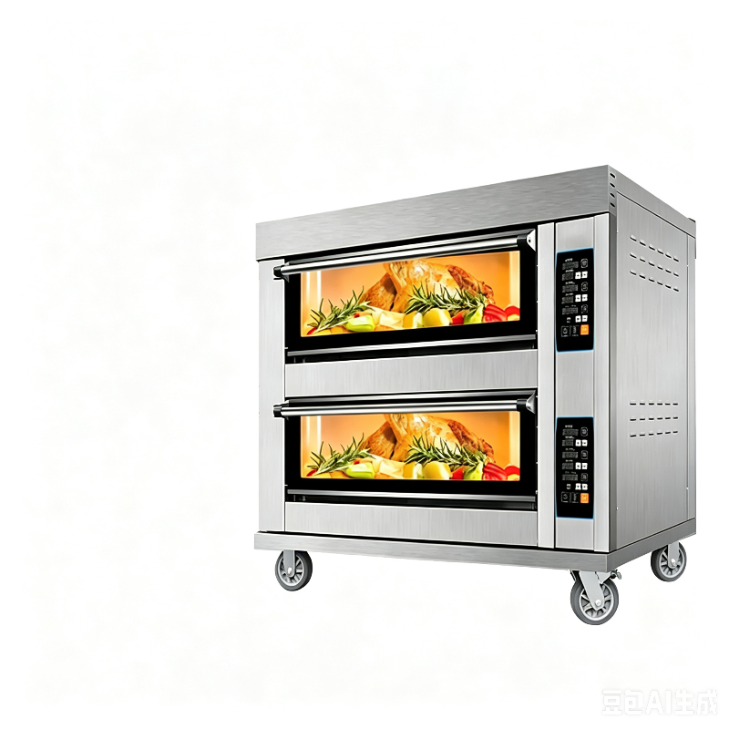 Commercial Electric Deck Oven – 2 Layers 4 Trays, 216L, Digital Control