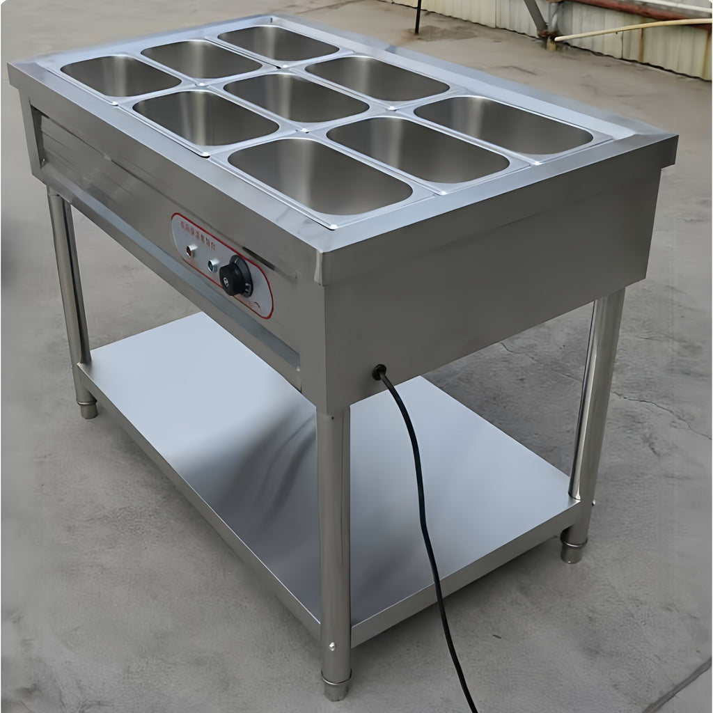 Commercial Electric Bain Marie Food Warmer Display Cabinet – 201/304 Stainless Steel, LCD Control