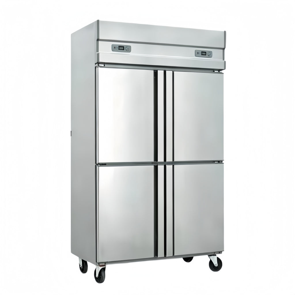 4 Doors High-quality Stainless Steel Direct Cooling & Air Cooling Upright Freezer for Commercial Use