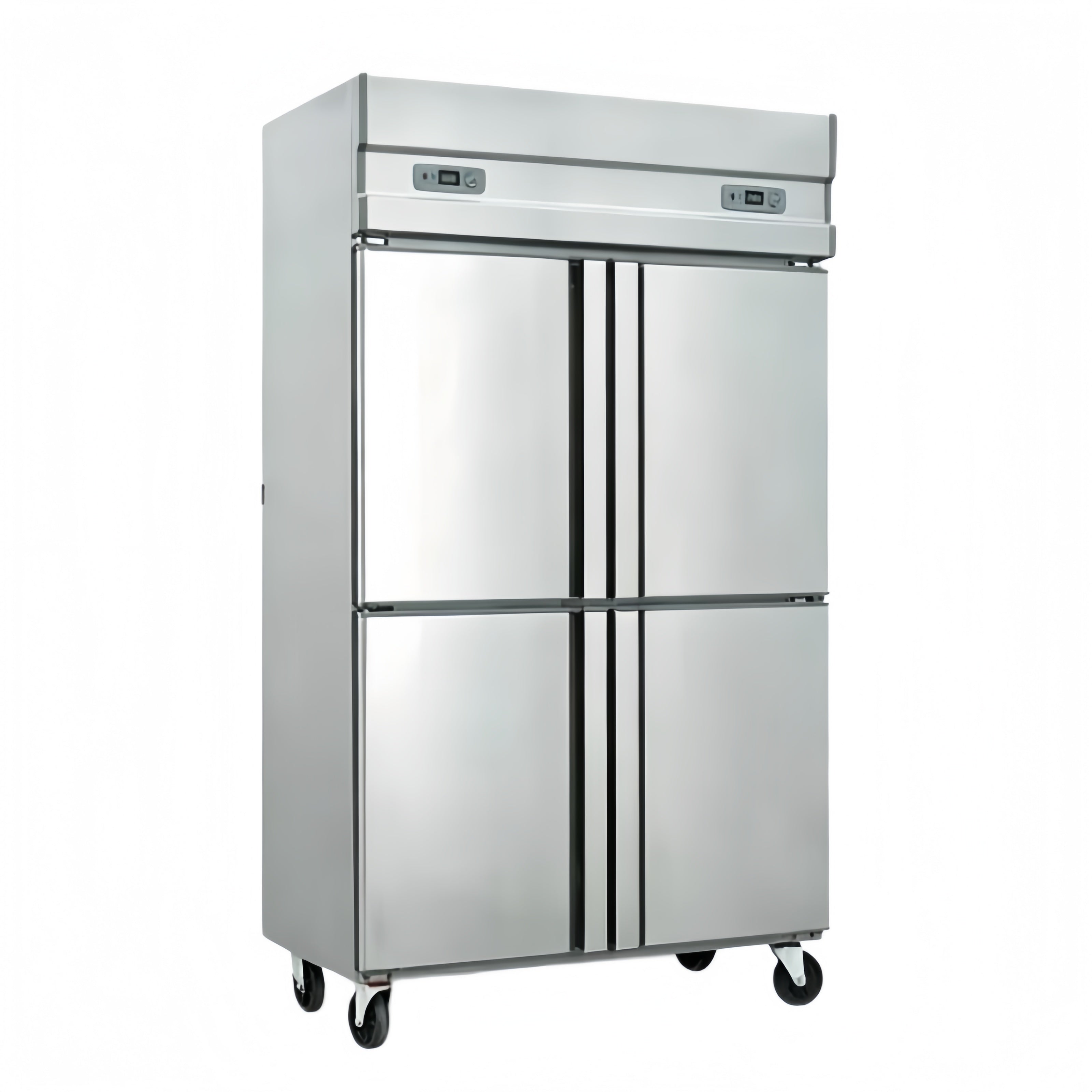 4 Doors High-quality Stainless Steel Direct Cooling & Air Cooling Upright Freezer for Commercial Use
