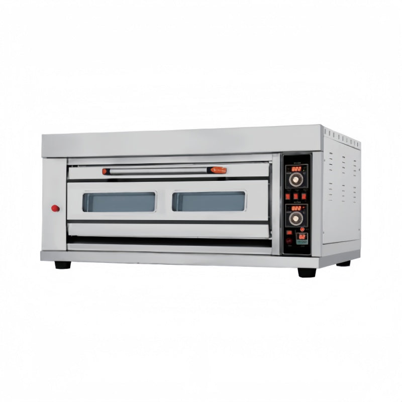 Commercial Gas Deck Oven 1 Deck 3 Trays | 100W Pizza Bread Baking Oven for Bakery Restaurant Hotel