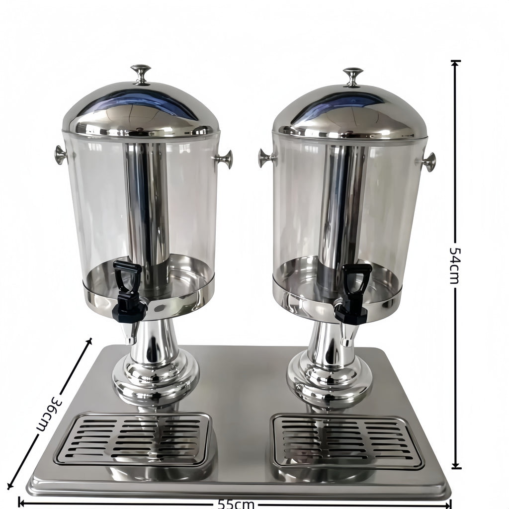 Commercial Stainless Steel Juice Dispenser – Single/Double Tank, 8L, Hotel & Restaurant Grade