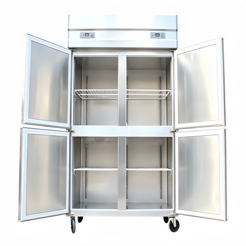 4 Doors High-quality Stainless Steel Direct Cooling & Air Cooling Upright Freezer for Commercial Use
